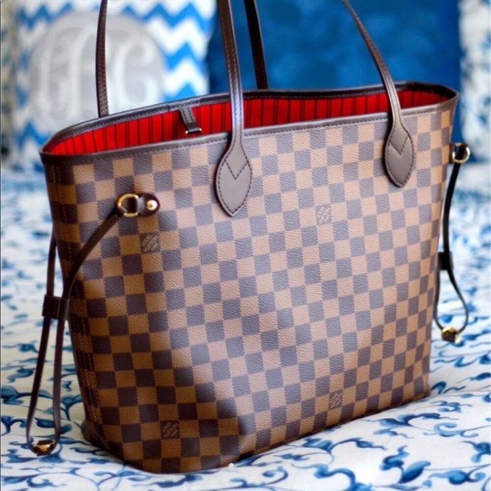 💎✨DISCONTINUED ✨💎 Authentic Louis Vuitton Neverfull MM Damier Ebene Tote…